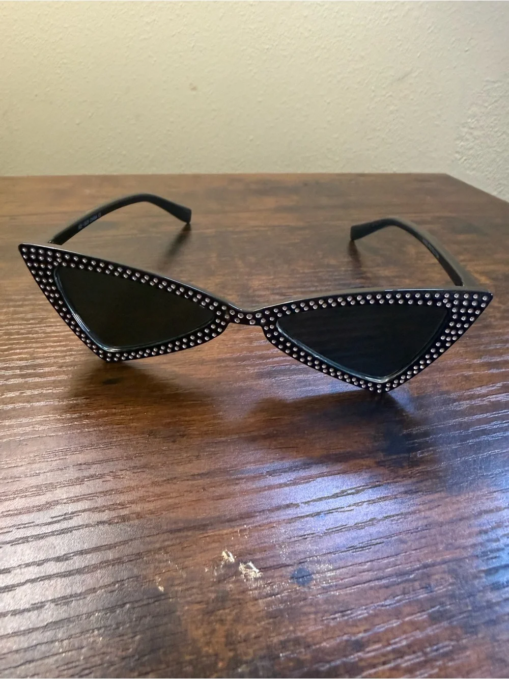Black Rhinestone Cat Eye Sunglasses - Women Accessories